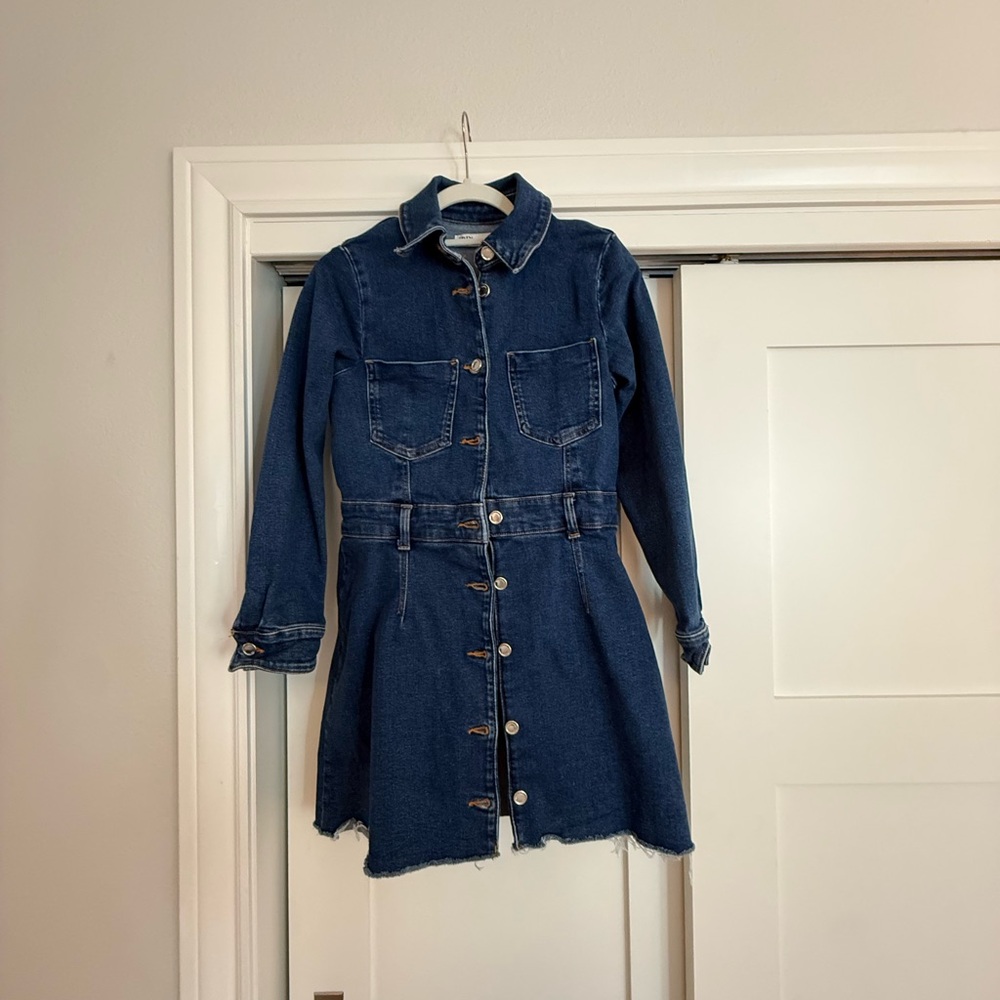 Zara Blue Denim Dress